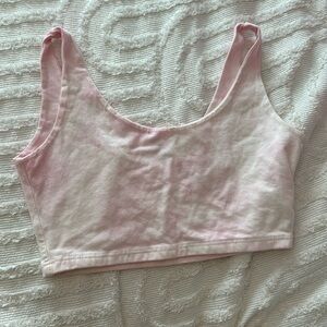 Brandy Melville pink tie dye tank